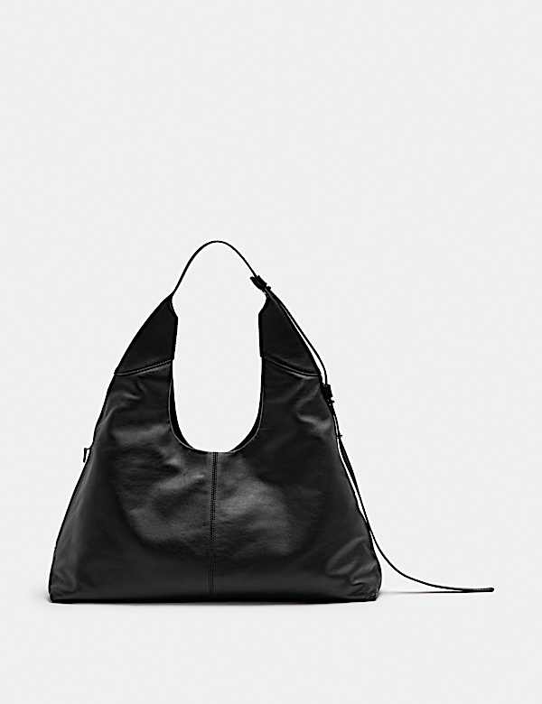 Leather Top Handle Shoulder Bag - IS