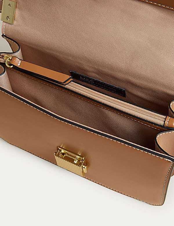 Faux Leather Cross Body Bag