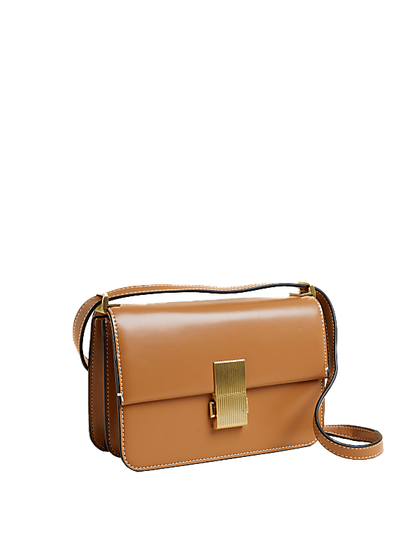 Faux Leather Cross Body Bag