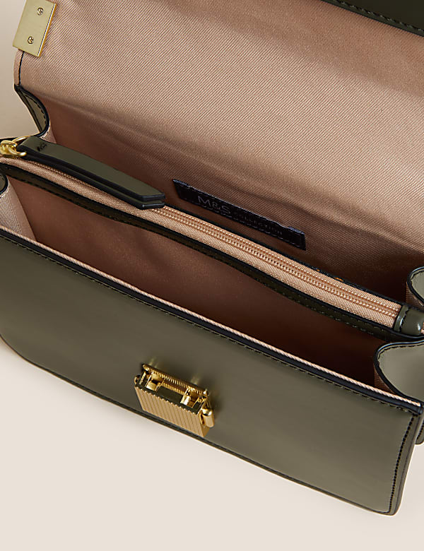 Faux Leather Cross Body Bag