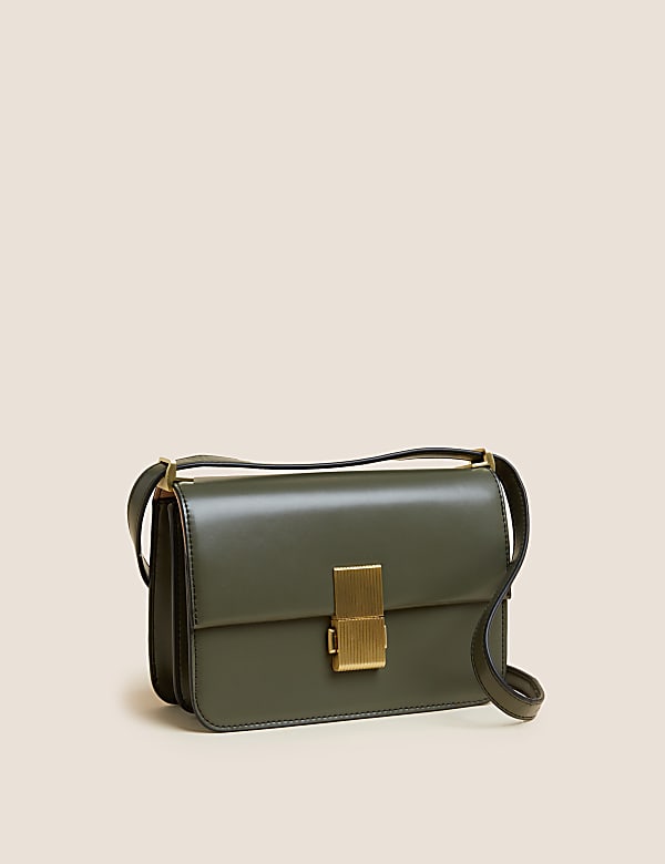 Faux Leather Cross Body Bag