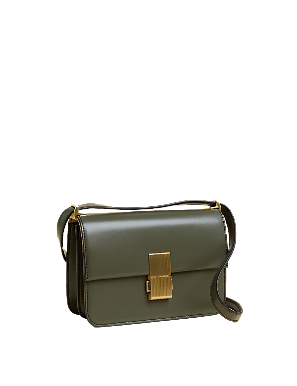 Faux Leather Cross Body Bag