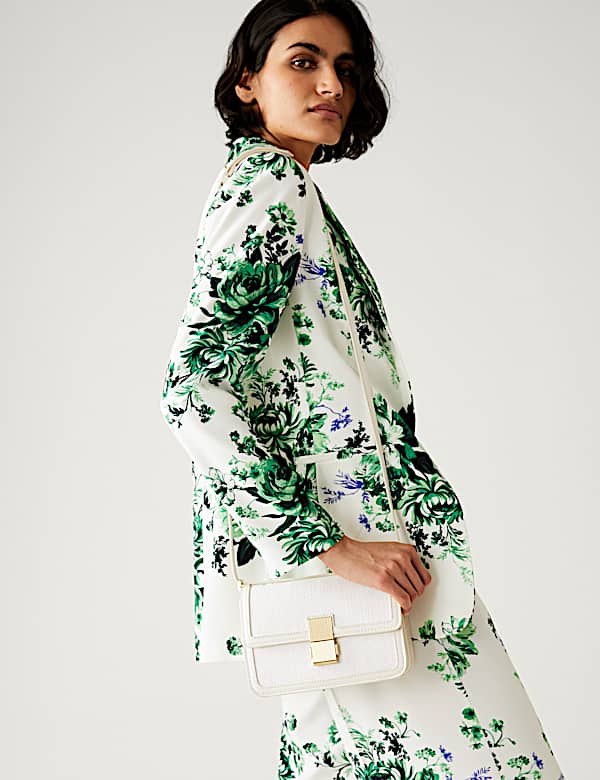 Faux Leather Cross Body Bag
