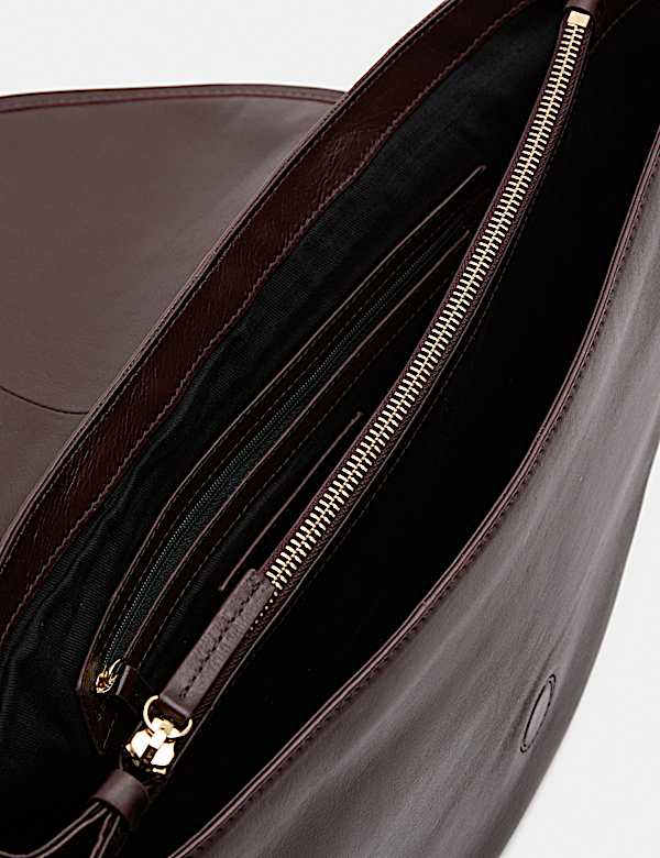 Leather 3 Part Construction Shoulder Bag - AU