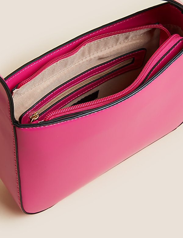Faux Leather Mini Underarm Bag
