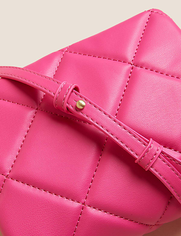 Faux Leather Mini Cross Body Bag