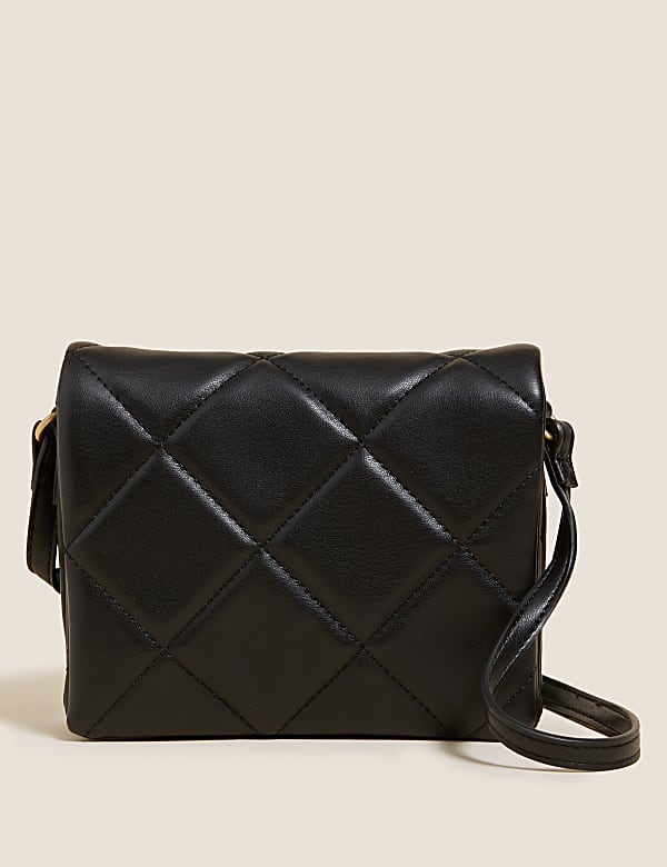 Faux Leather Mini Cross Body Bag