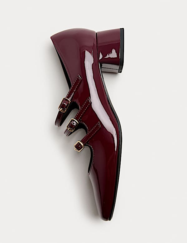 Strappy Block Heel Mary Jane Shoes - HR