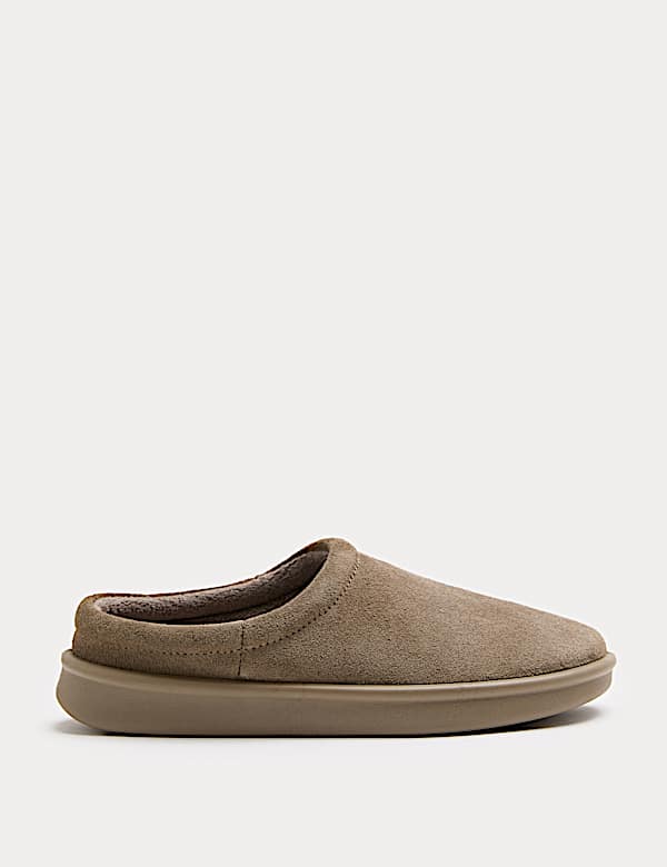 Suede Mule Slippers - CH