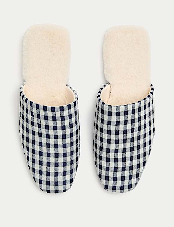 Faux Fur Mule Slippers - AU