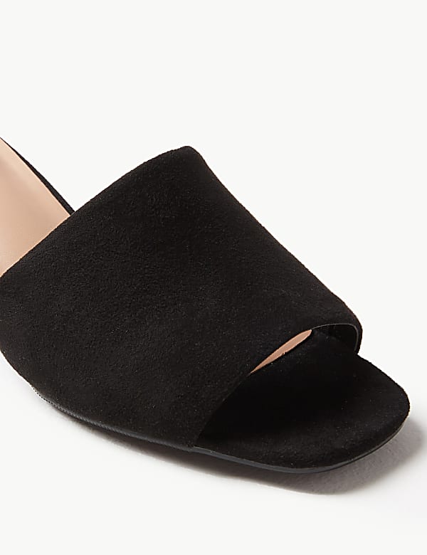 Wedge Heel Mule Sandals