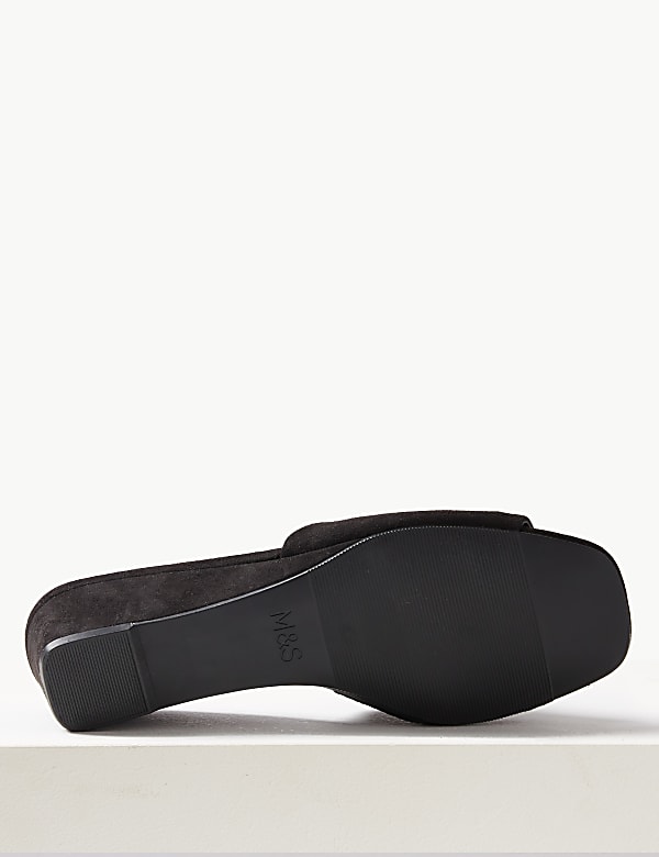 Wedge Heel Mule Sandals