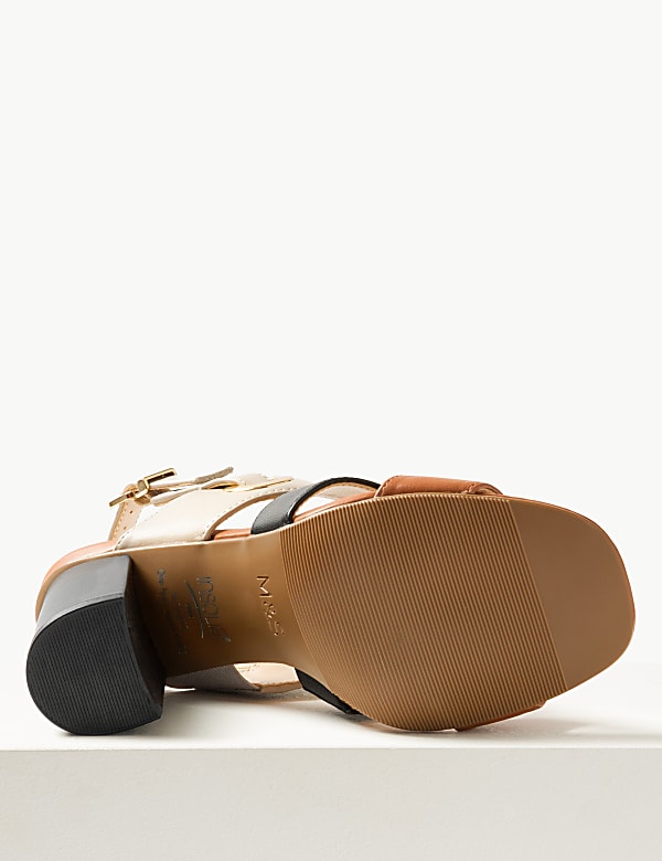 Block Heel Slingback Sandals