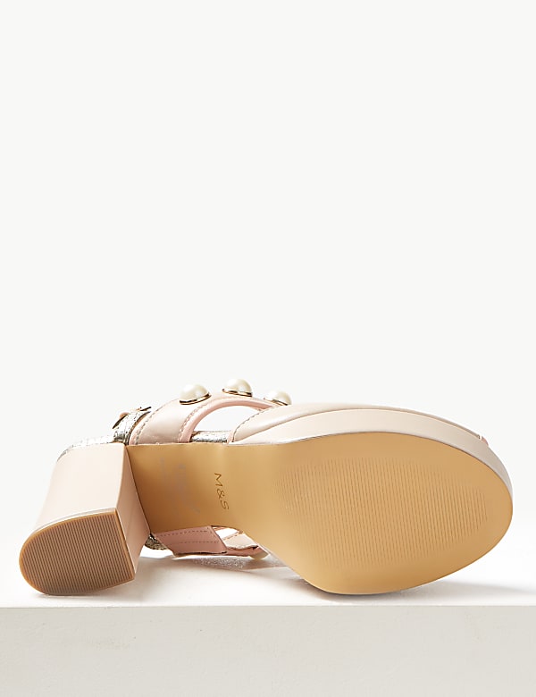 Natalee perforated peep toe sandal online