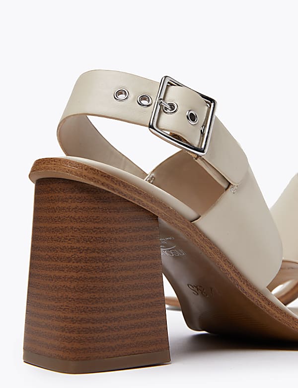 Open Toe Block Heel Sandals