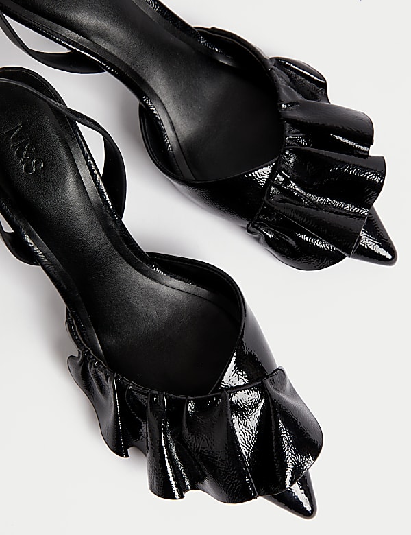 Buckle Stiletto Heel Court Shoes - AU