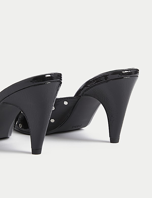 Sparkle Stiletto Heel Mules - BN