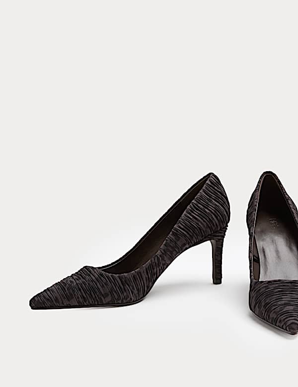 Leopard Print Stiletto Heel Court Shoes - BE