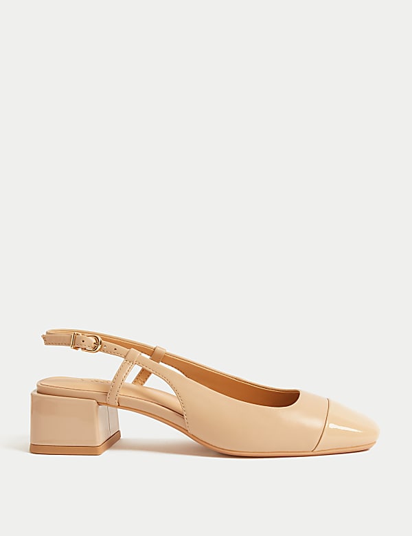 Leather Block Heel Shoes - IT