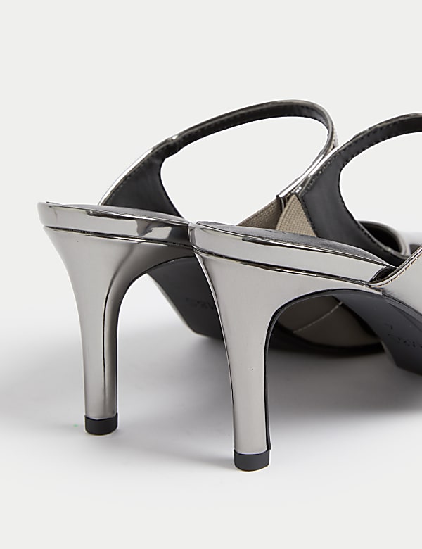 Stiletto Heel Pointed Mules - ID