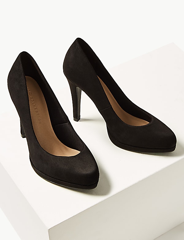 Stiletto Heel Platform Court Shoes
