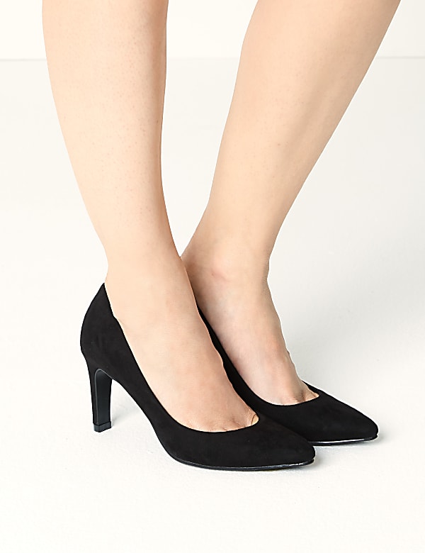 Stiletto Heel Pointed Court Shoes