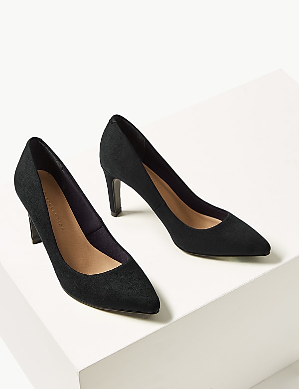 Stiletto Heel Pointed Court Shoes