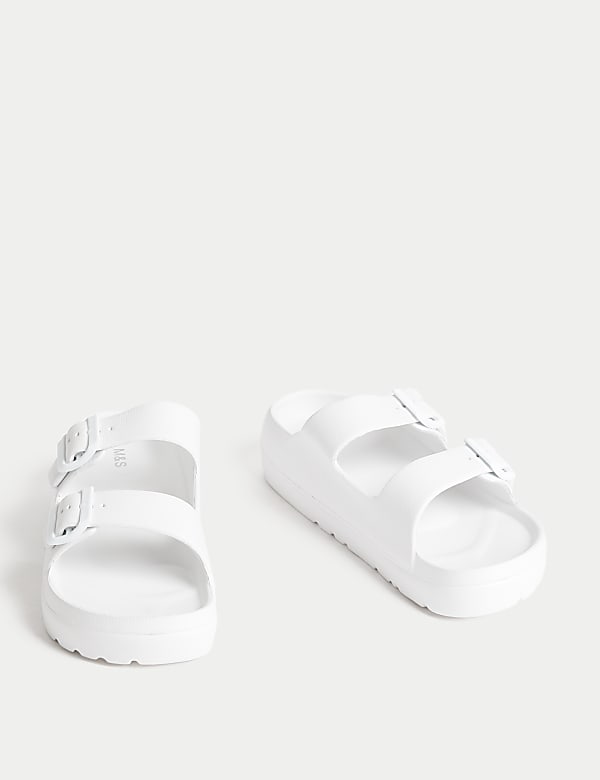 Buckle Flatform Sliders - CH