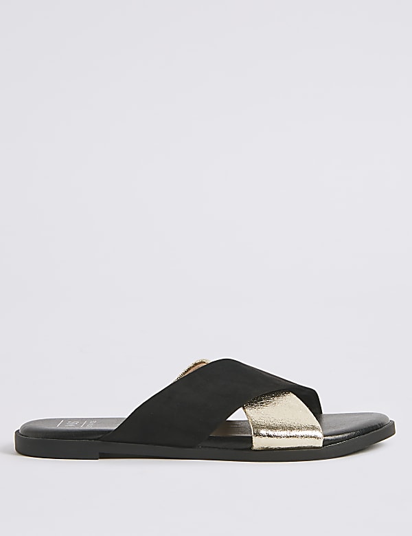 Extra Wide Fit Cross Strap Sandals - US