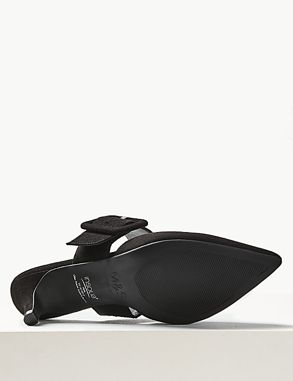 Extra Wide Fit Kitten Heel Mule Shoes