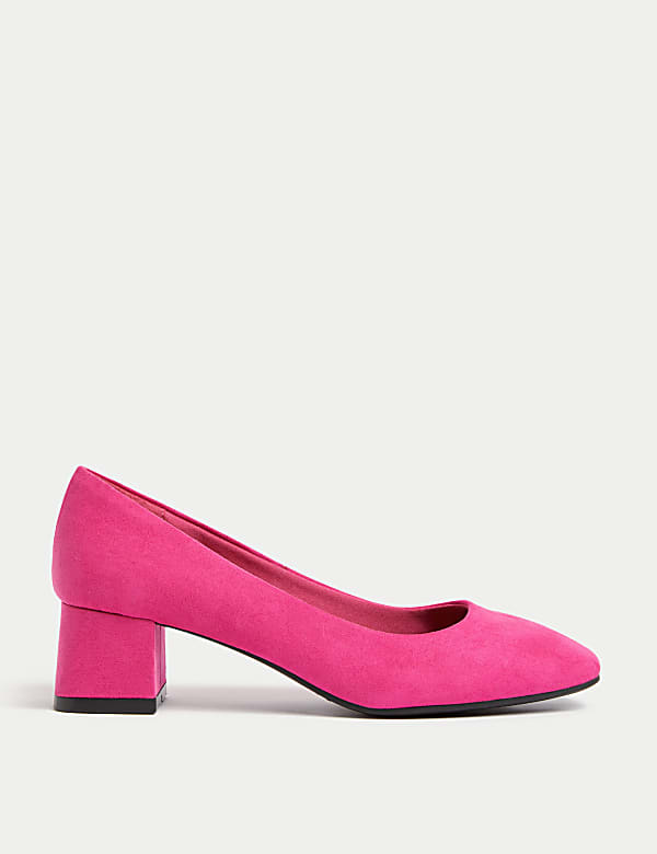 Cerise block heel shoes shop