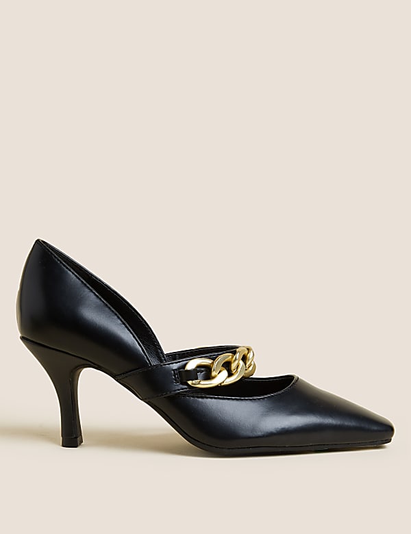 Buy Wide Fit Chain Detail Stiletto Heel Heels at Marks Spencer