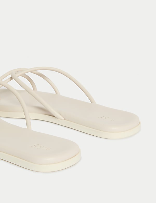 Flat Toe Loop Mules - BN