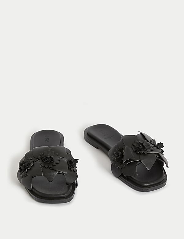 Mules plates en cuir Corsage - BE