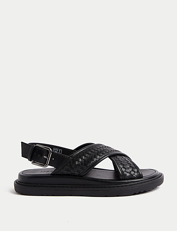 Woven Ankle Strap Flatform Sandals - US