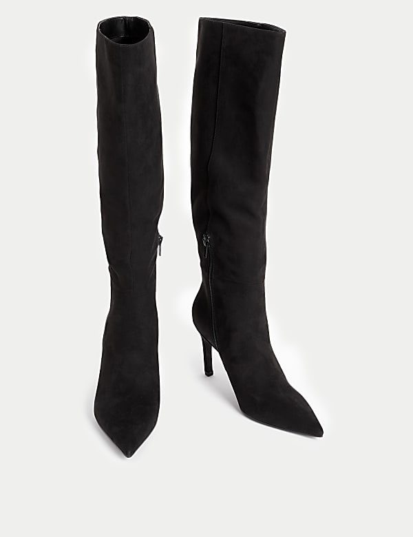 Stiletto Heel Knee High Boots - DE