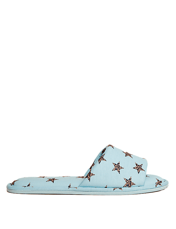 Star Print Bedroom Slippers