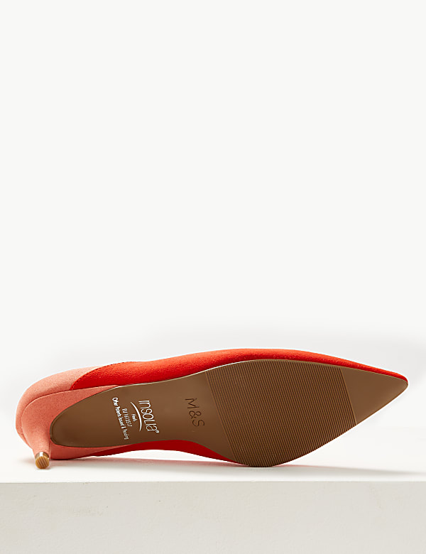 Kitten Heel Pointed Court Shoes