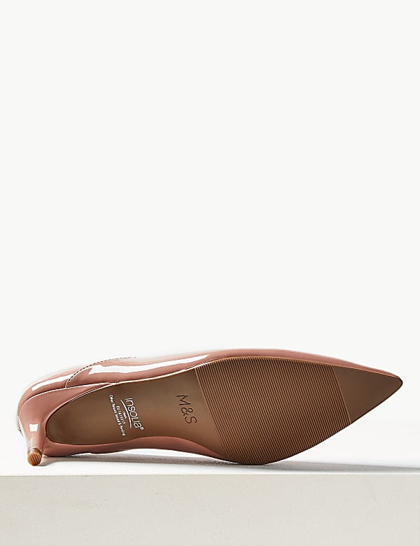 Kitten Heel Pointed Court Shoes