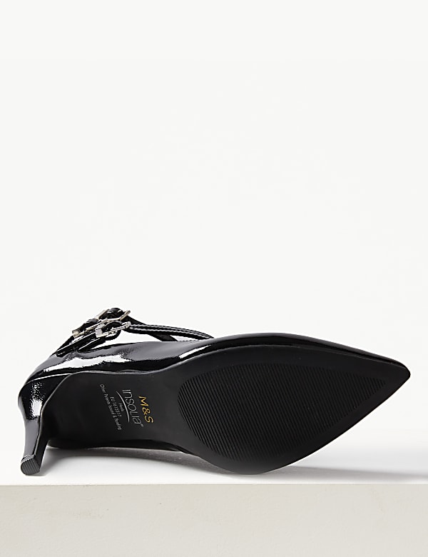 Stiletto Heel Multi Strap Pointed Court Shoes