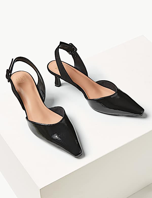 Kitten Heel Slingback Shoes