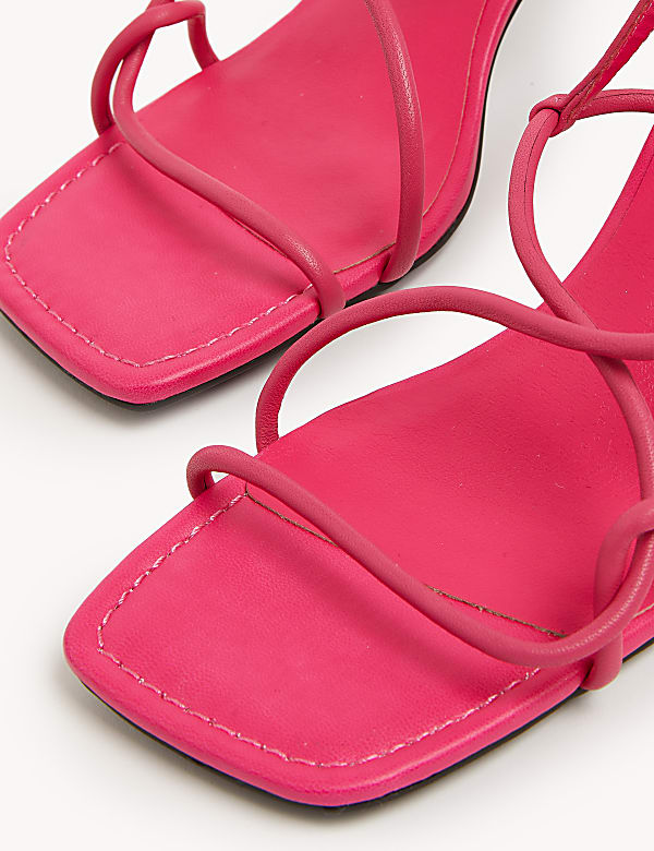 Leather Strappy Statement Sandals