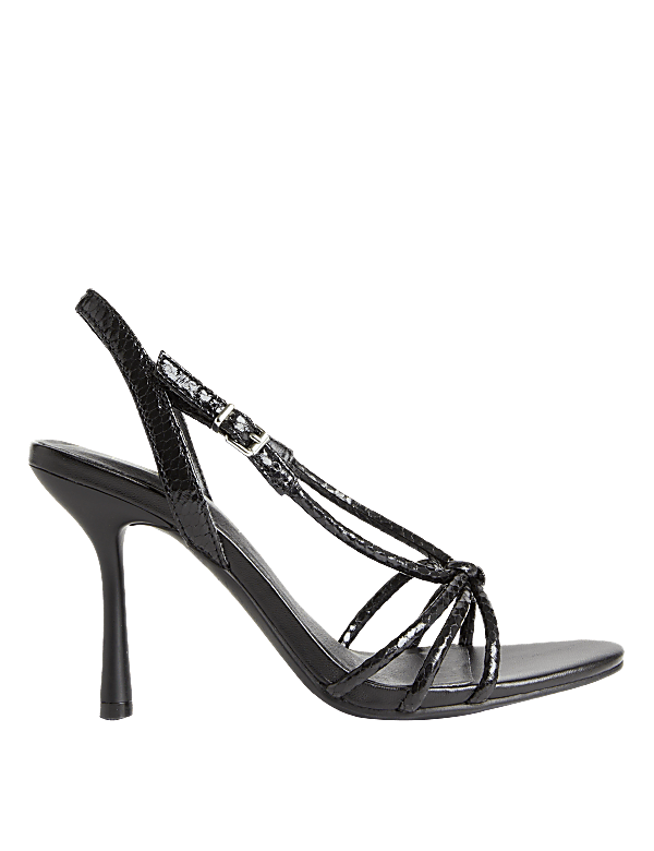 Buckle Strappy Stiletto Heel Sandals