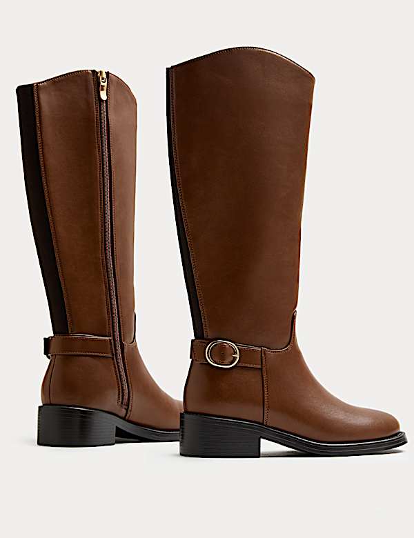 Botas de montar hasta la rodilla con hebilla - ES