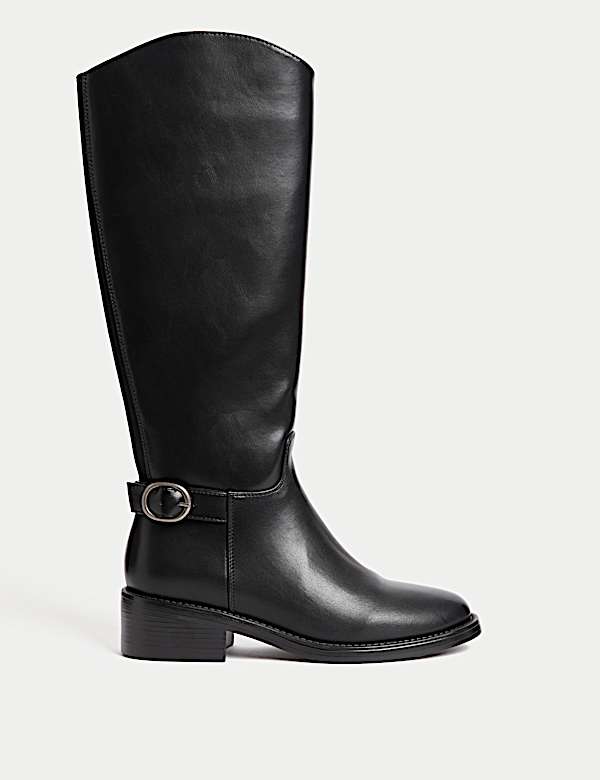 Buckle Knee High Riding Boot - US