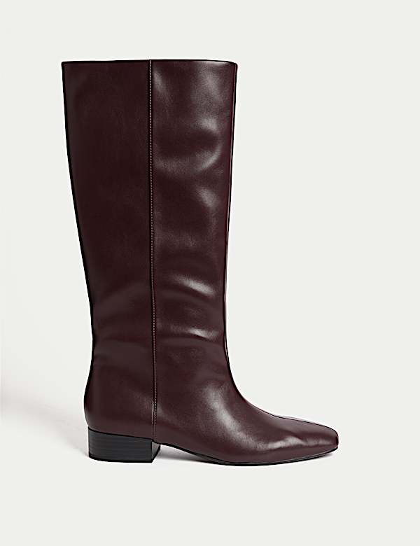 Chisel Toe Knee High Boots - US