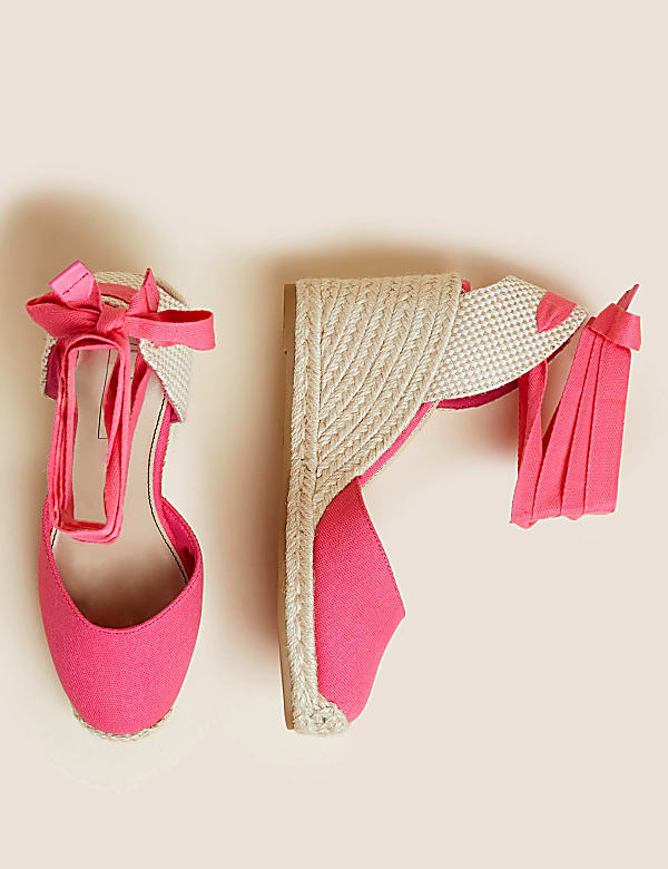 Canvas Wedge Espadrilles