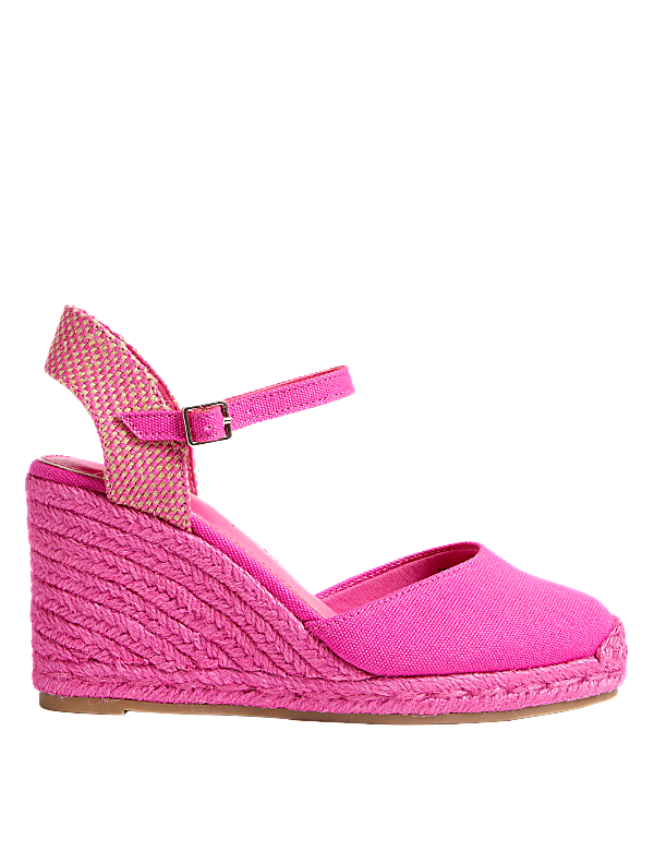Buckle Ankle Strap Wedge Espadrilles