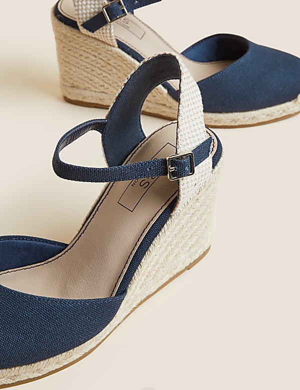 Ankle Strap Wedge Espadrilles