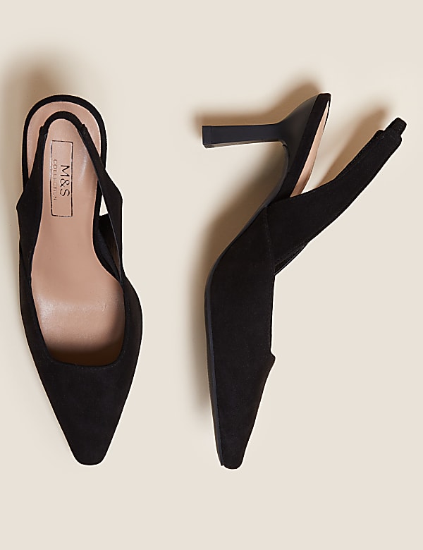 Stiletto Heel Pointed Slingback Shoes